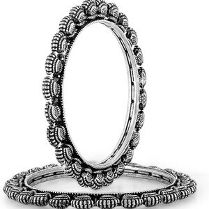 Trendy Jewels Oxidized Silver Bracelet / Bangles